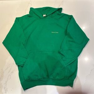 Sporty & Rich Kelly Green Embroidered Hoodie